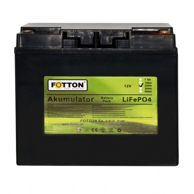 Akumulator LIFEPO4 24Ah 12V DC