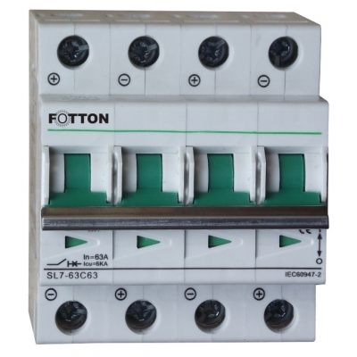 Bezpiecznik - wyłącznik nadprądowy FOTTON SL7 4P 63A 800V DC